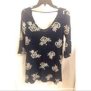 Full Tilt Dress; Navy Blue